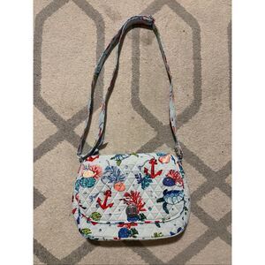Vera Bradley Shoulder Bag Anchors Aweigh Nautical Anchor Sea Turtle Novelty